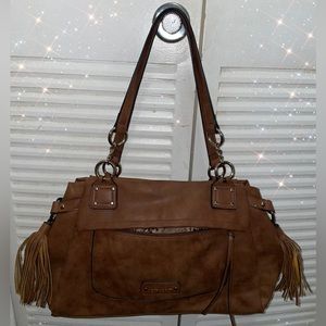 Nicole Miller New York Brown Leather Bag